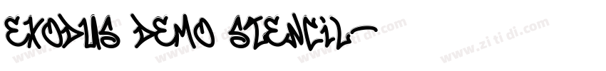 Exodus Demo Stencil字体转换